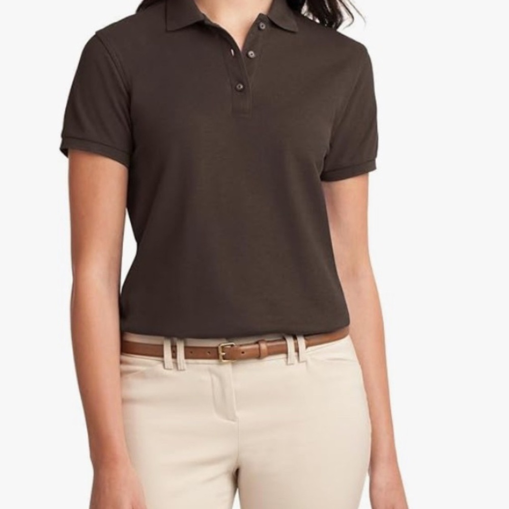 Women’s Classic Pique Brown Polo